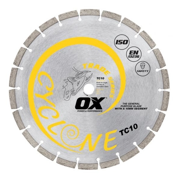 Ox Tools Trade General Purpose 14'' Diamond Blade - 1" - 20mm bore OX-TC10-14
